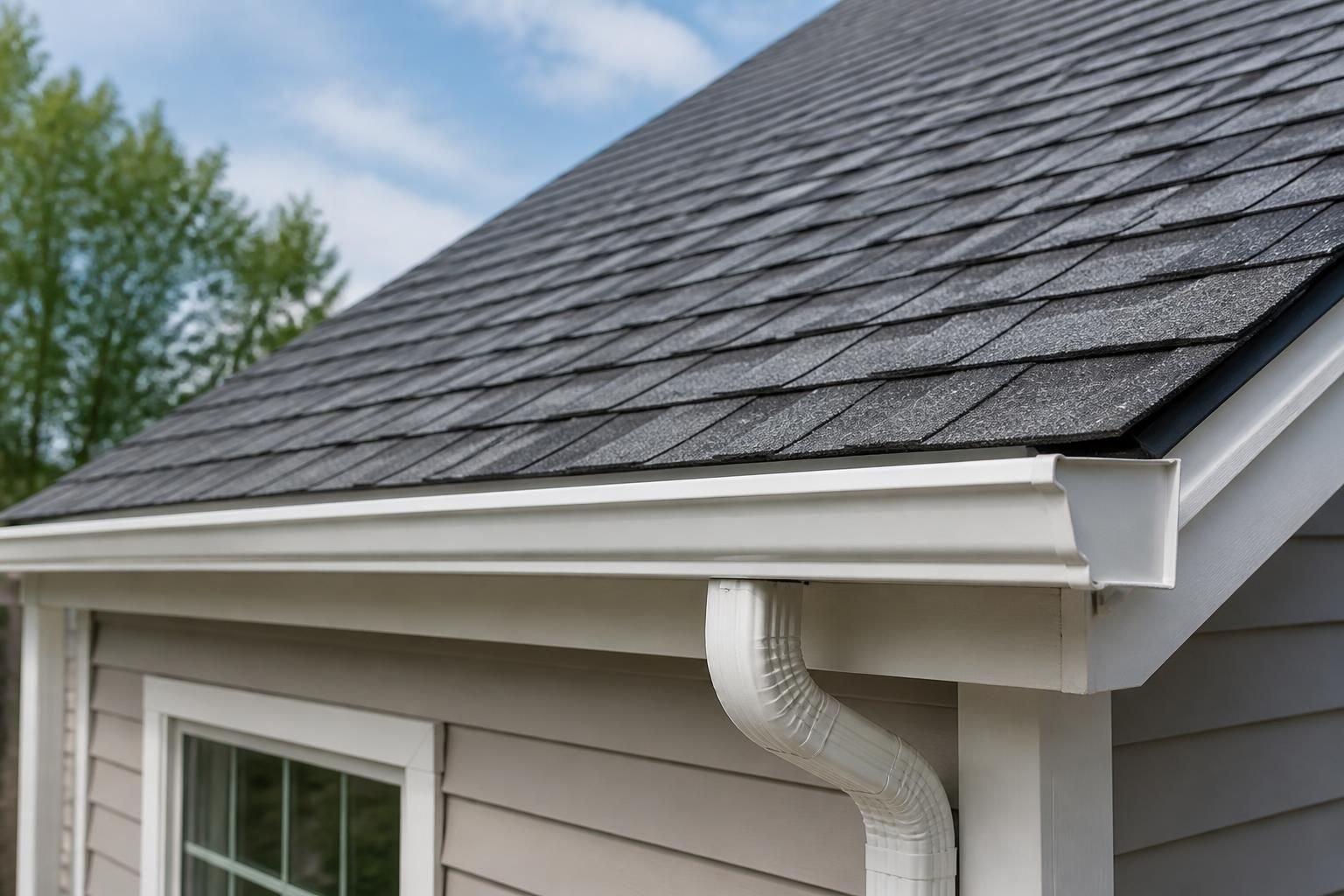Well-maintained residential roof with modern shingles.